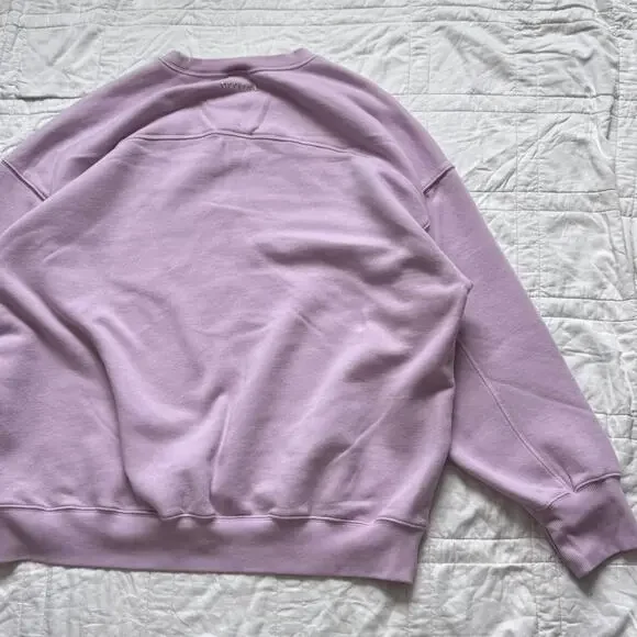 Offline by aerie cloud Fleece oversized crewneck sweatshirt lilac womens XL - Picture 7 of 7